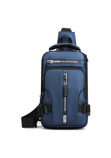 Haoshuaı Erkek Çok Fonksiyonlu Göğüs Çantası Moda Rahat Tek Omuz Çapraz Omuz Çantası Su Geçirmez Uzay Bezi Küçük Sırt Çantası Su Geçirmez Küçük Boy Koyu Mavi Cep Telefonu Cep 1.000 Adetten Az Fermuar 473376 Siyah - Siyah