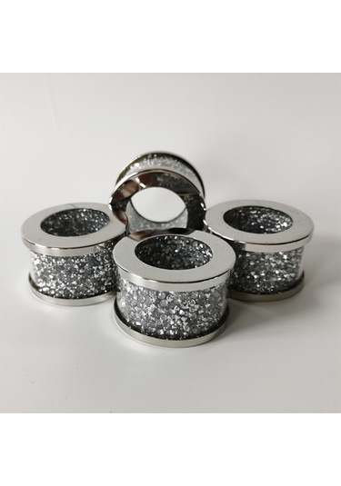 Suntek Festival Masa Dekoru Için Pratik Gümüş Elmas Cam