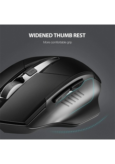 Prestigegoods Inphıc F1 Kablosuz Fare 1600 Dpı 6 Tuşlar Tip-c Şarj Edilebilir Sessiz Oyun Mouse Ev Ofis İçin DR6