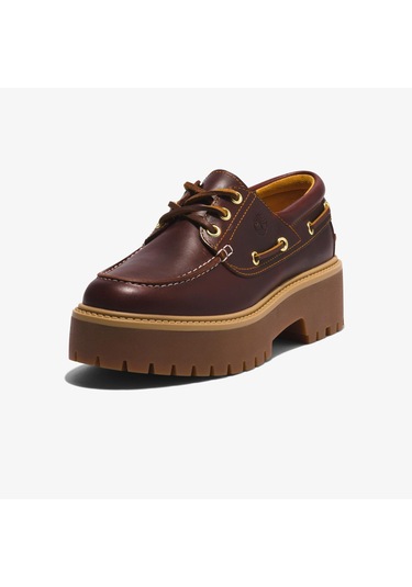 Timberland Stone Street 3 Eye Kadın Kahverengi Tekne Ayakkabısı Tb0a2qdmd571 Kahverengi
