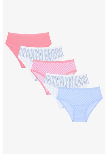 Penti Kız Çocuk Bloom Çok Renkli 5li Slip Külot