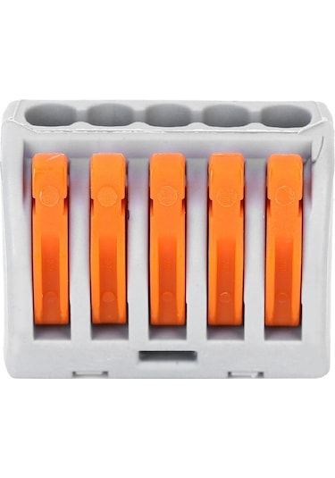 Besthome1 10 Adet 5 Yollu Gri Nylon Bağlayıcı, 250v 20a, Islak İzole, Sigortalı, Güvenli Ampul Montajı