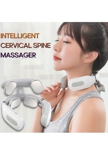 Tysm 4 Kafalı Servikal Masaj Aleti, Usb Şarjlı Beyaz, Novahub Mağazası Beyaz Beyaz