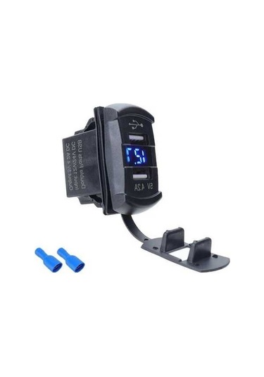 Trendooze Gaojunshop01 Mavi 12-24v 4.2a Tekne Araç Şarj Cihazı, Voltaj Görüntüleme