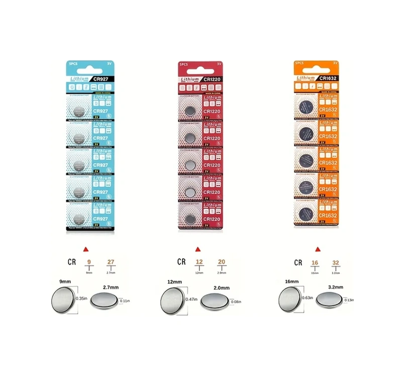 Wangxi Cr1632 10 Adet Cr927 Cr1220 Cr1632 Düğme Pili Küçük Elektronik Cihazlar İçin