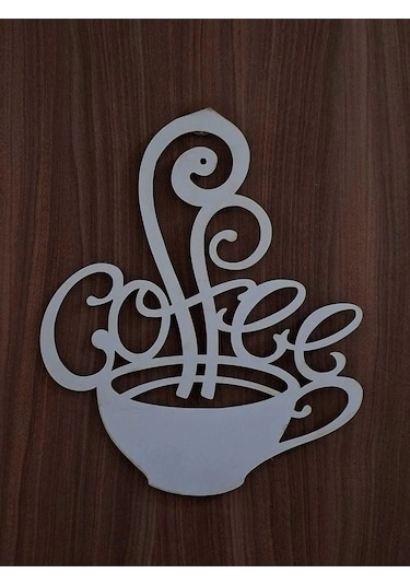 Lavanta Tasarım Coffee Duvar Süsü Beyaz