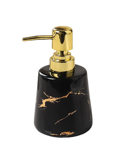 Suntek Banyo Otel Tezgahı Siyah Için Sabunluk Boş Banyo Sıvı Kabı Siyah