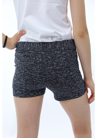 Toontoy Kız Çocuk Kırçıllı Şort Siyah