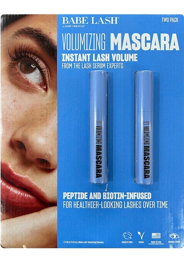 Babe Lash Volumizing Hacim Verici Suya Dayanıklı Maskara Siyah 2'li