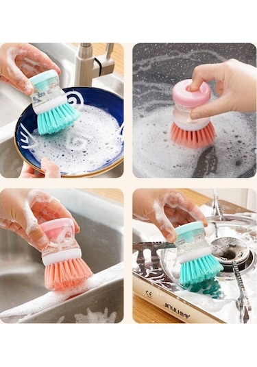 Deterjan Hazneli Bulaşık Yıkama Fırçası-9053416607098hkn