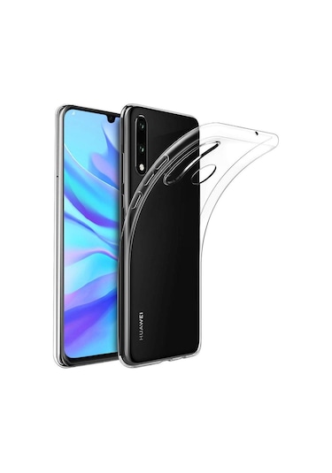 Huawei P30 Lite Kılıf Şeffaf Silikon Kamera Korumalı 0,30 Mm
