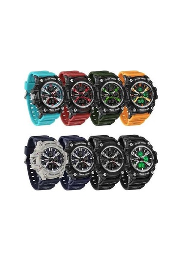 Novahub Sanda Erkekler Elektronik Saat Doğa Sporları Aydınlık Saat Kraliyet Mavisi Çok Renkli Çok Renkli