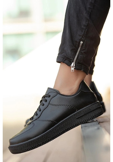 Siyah Sneaker Spor Ayakkabı Siyah