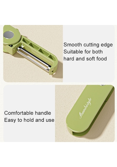 Cbtx Katlanır Depolama Mutfak Ev Kesme Bıçağı Açık Taşınabilir Paslanmaz Çelik Meyve Düzlemi Soyma Cihazı Mor