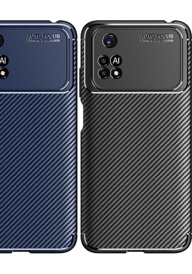 Xiaomi Poco M4 Pro 4G Kılıf Karbon Silikon Case Kapak