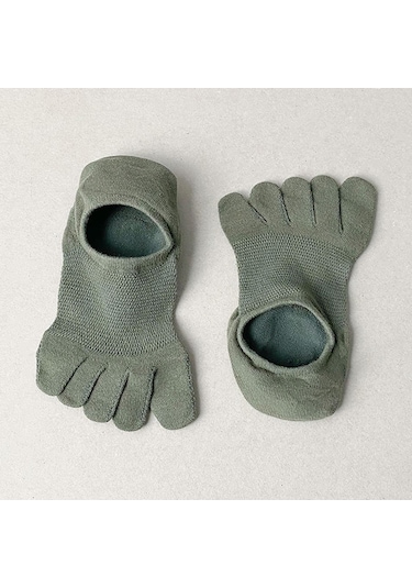 Homyl Koşu Sporları Için Beş Parmak Çorap Hafif Kaymaz İnce Yeşil