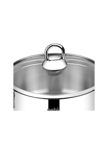 Nehir Silver 6 Parça Paslanmaz Çelik Mini Tencere Seti (12-14-16 cm)