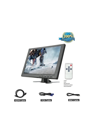 HD Araç ve Tv Lcd Monitör Hdmı Vga Girişli 10 Inç
