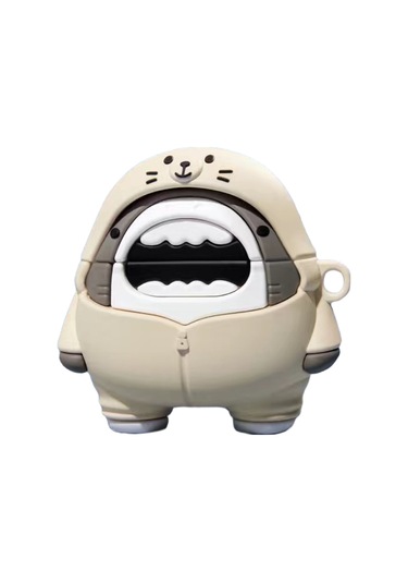 Oppo Enco Air2 Anti-drop Silikon Kapak Sevimli Karikatür Bluetooth Kulaklık Kılıfı İçin