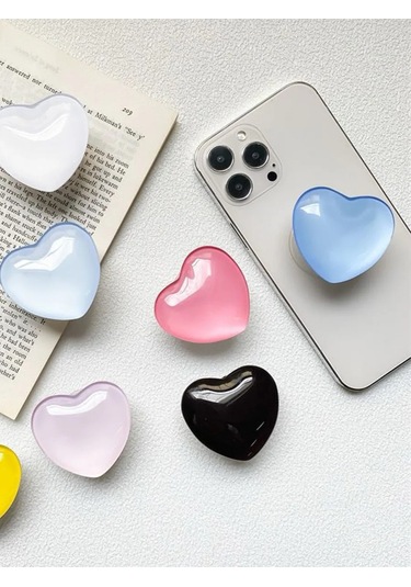 Cronax Kadınlar İçin Yapışkan Tabanlı Kalp Şeklinde Telefon Poppersocket 338733676