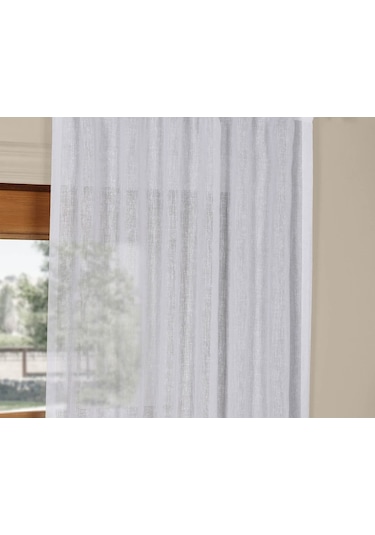 Evdepo Home Kullanıma Hazır Keten Tül Perde (541074505)