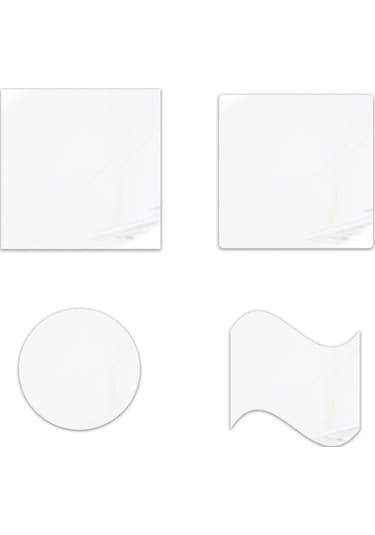 Yifomall "yapışkan Akrilik Ayna - Dekoratif Duvar Aynası 20x20cm Kare " Diğer