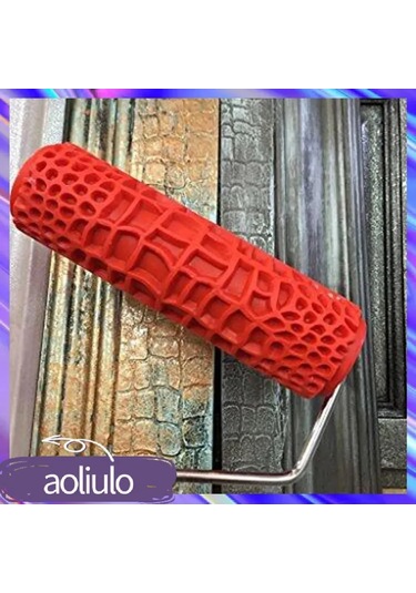 Dofolink 7 İnç Krokodil Desenli Rulo, Duvar Textürü Oluşturucu, Gips Ve Sanat Boya Aracı