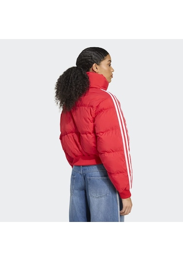 Adidas Jx2966 Cropped Puff Kadın Mont Kırmızı