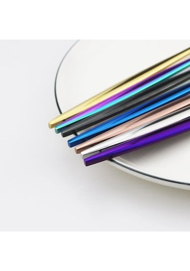 Agoodshop Siyah & Altın 6 Adet Siyah Altın Tatlı Bıçak Seti, Paslanmaz Çelik, Gümüş Siyah - Altın Siyah - Altın