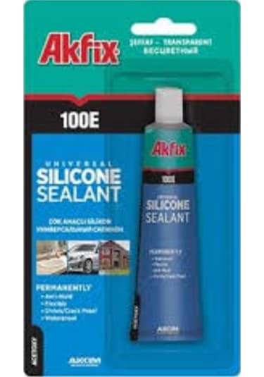 Akfix 100 E Genel Amaçlı Tüp Şeffaf Silikon Şeffaf