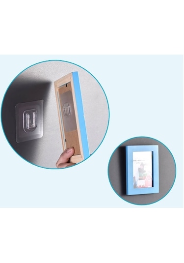 Geçmeli Klips Eşya Sabitleme Askısı 5 Set 4401 Şeffaf