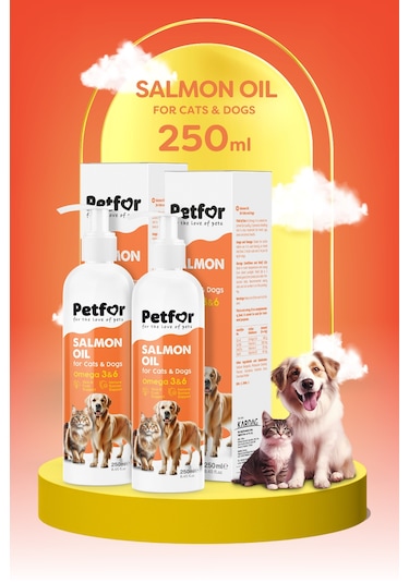 Somon Yağı 250 Ml Kedi Ve Köpekler İçin X2 Adet