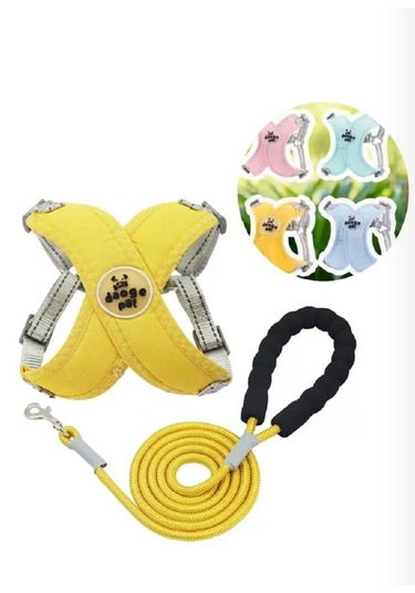 Sevimli Kedi Köpek Göğüz Gezdirme Takım Pembe Pembe