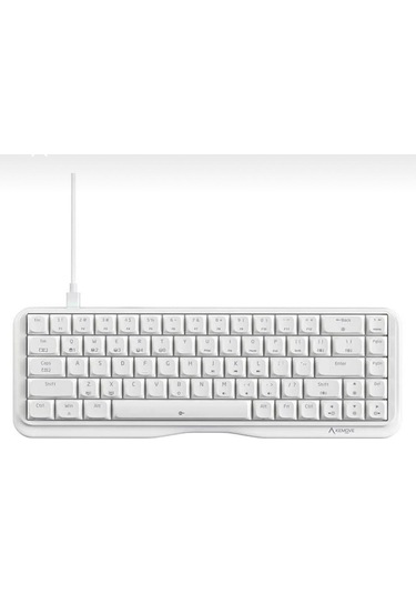 Miaxtreme K68se %65 Sade Tasarım Usb Beyaz Mekanik Red Switch Gaming Oyuncu Klavyesi Aparat li