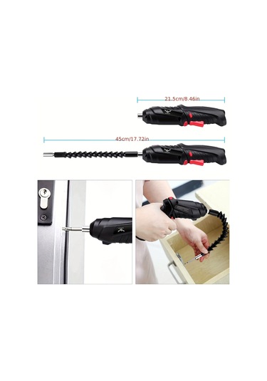 Tcherchi AE01851 Elektrikli Akülü Matkap Şarjlı Tornavida Seti 47 Parça