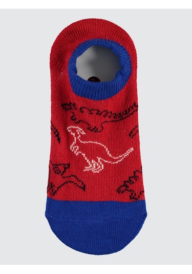 Civil Boys Erkek Çocuk 3'lü Babet Çorap 2-12 Yaş Kırmızı Kırmızı
