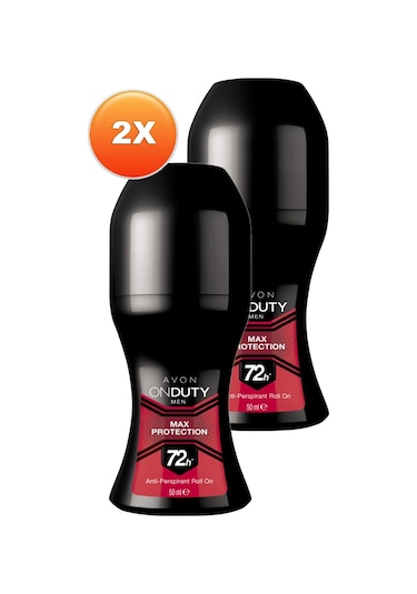 Avon Onduty Max Protection 72H Erkek Roll-On Deodorant 2 x 50 ML