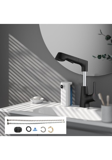 Suntek Pull Out Püskürtücü Ile Banyo Lavabo Bataryası Mutfak