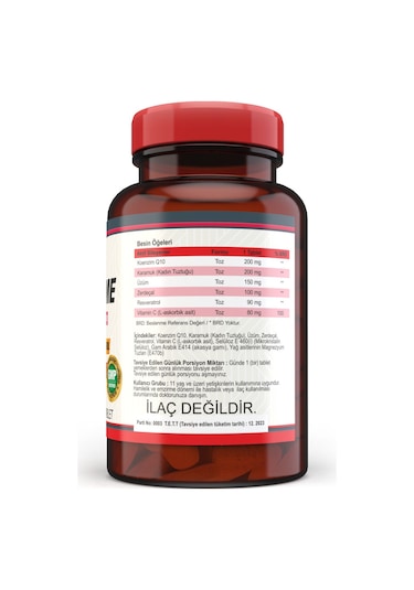 Nevfix Coenzyme Q10 200 Mg 120 Tablet Vitamin C Bromelian Quercet