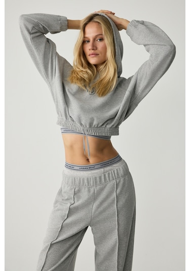 Urban Beat Kathrıne Kadın Kapüşonlu Grimelanj Sweatshirt Grimelanj