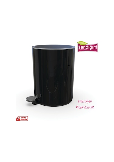 Primanova Lenox Pedallı Çöp Kovası 5 Lt Beyaz