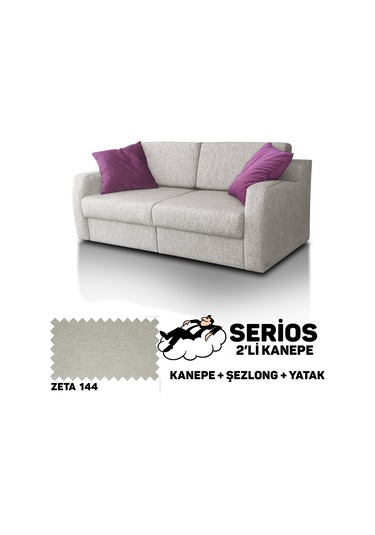 Serios Şezlonglu Yataklı Kanepe - Zeta 144
