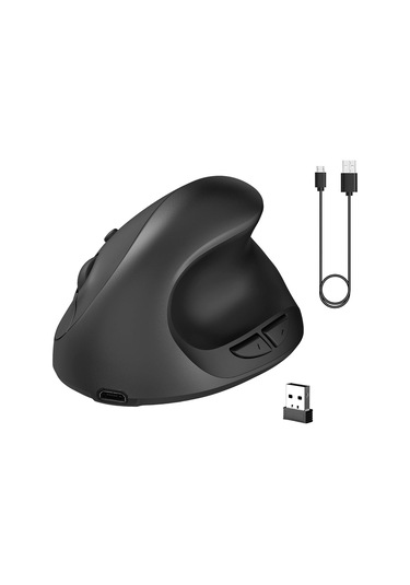 Suntek Oyuncular Için Şarj Edilebilir Ergonomik Fare 2,4 Siyah