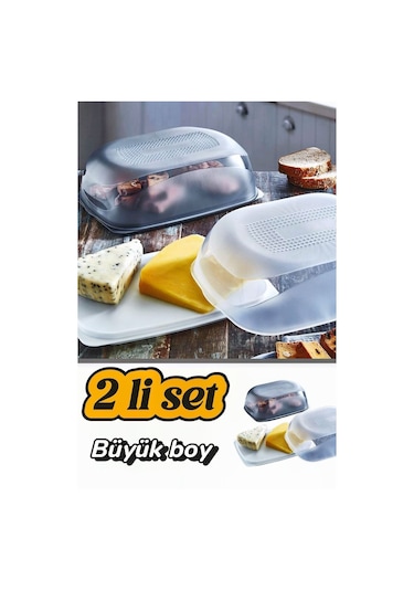 Servis Saklama Kabı 2'li Set Büyük Boy Çok Amaçlı Saklama Kutusu