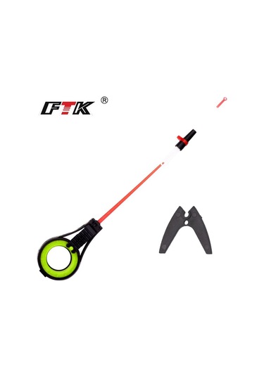 Ftk Taşınabilir Ayrılabilir Kış Buz Oltası Ve Makara Kombinasyonu Çubuk Tutuculu , Taşıması Kolaydır, Ayrıca Farklı Çubuk Ucuyla Değiştirilebilir