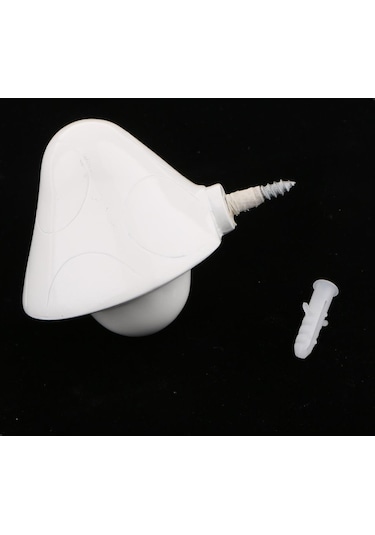 Suntek Vidalı Duvar Kancası Mantar Tasarımlı Kapı Askısı Duvar Asma Kancası L Beyaz 5 KG Çok Renkli