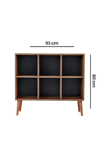 Just Home Paris Kutu Kitaplık - Barok Ceviz Barok Ceviz