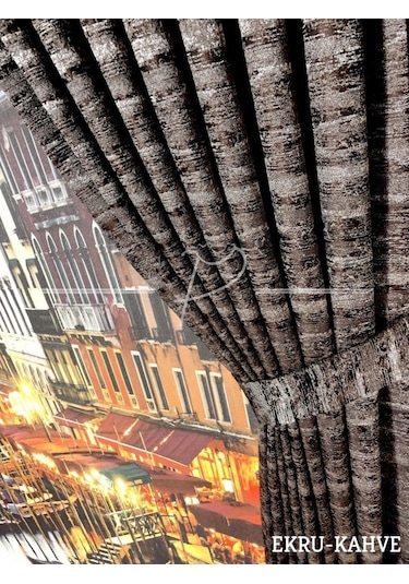 Fon Perde Taç Marka Ultra Dolgun Jakarlı Fonluk