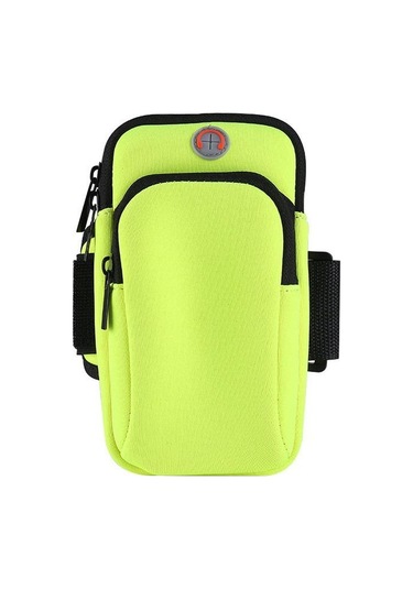 Yeşil Açık Spor Çanta Kol Çantası Kol Bandı Cep Telefonları Tuşları Spor Salonu Tarzı Koşu Tutucu Çanta Koşu Spor Salonu