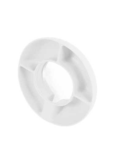 Konesam Dört Bölmeli Silikon Atıştırmalık Tepsisi - Hafif, Taşınabilir, Isı Dayanıklı, Ev Ve Seyahat İçin Uygun Beyaz